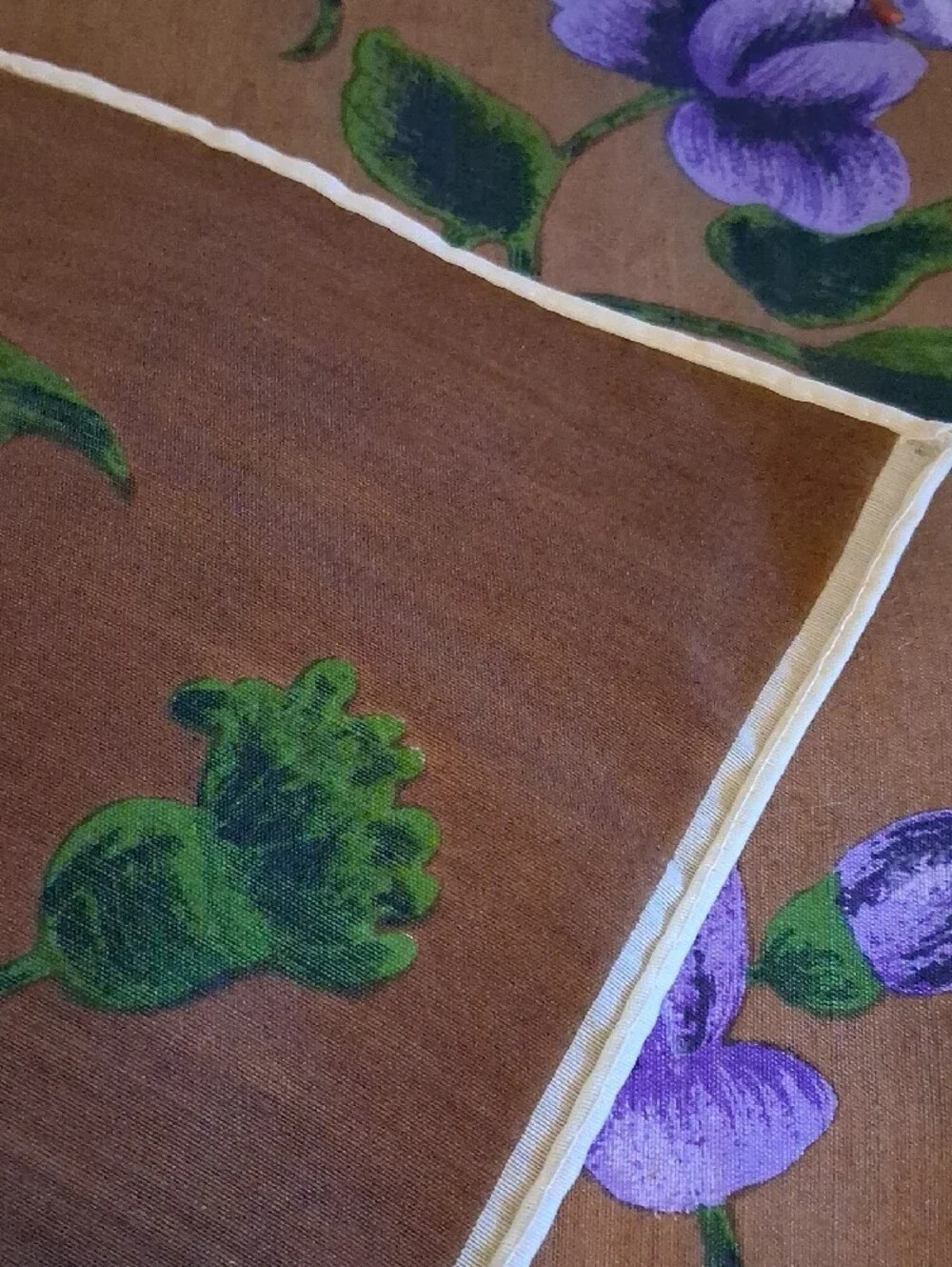 Purple Floral Scarf